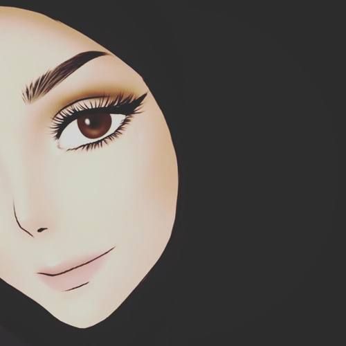 Gambar kartun muslimah cantik