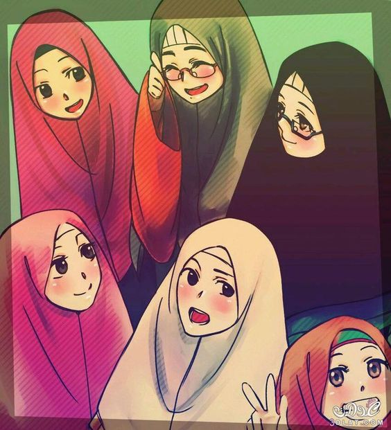 Gambar kartun muslimah sahabat